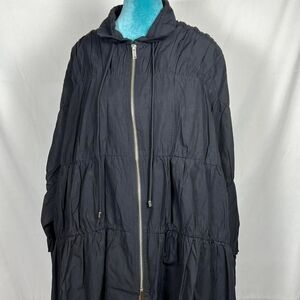 Parsley & Sage Black‎ Tiered Ruffle Jacket / Shacket (Size 1X)